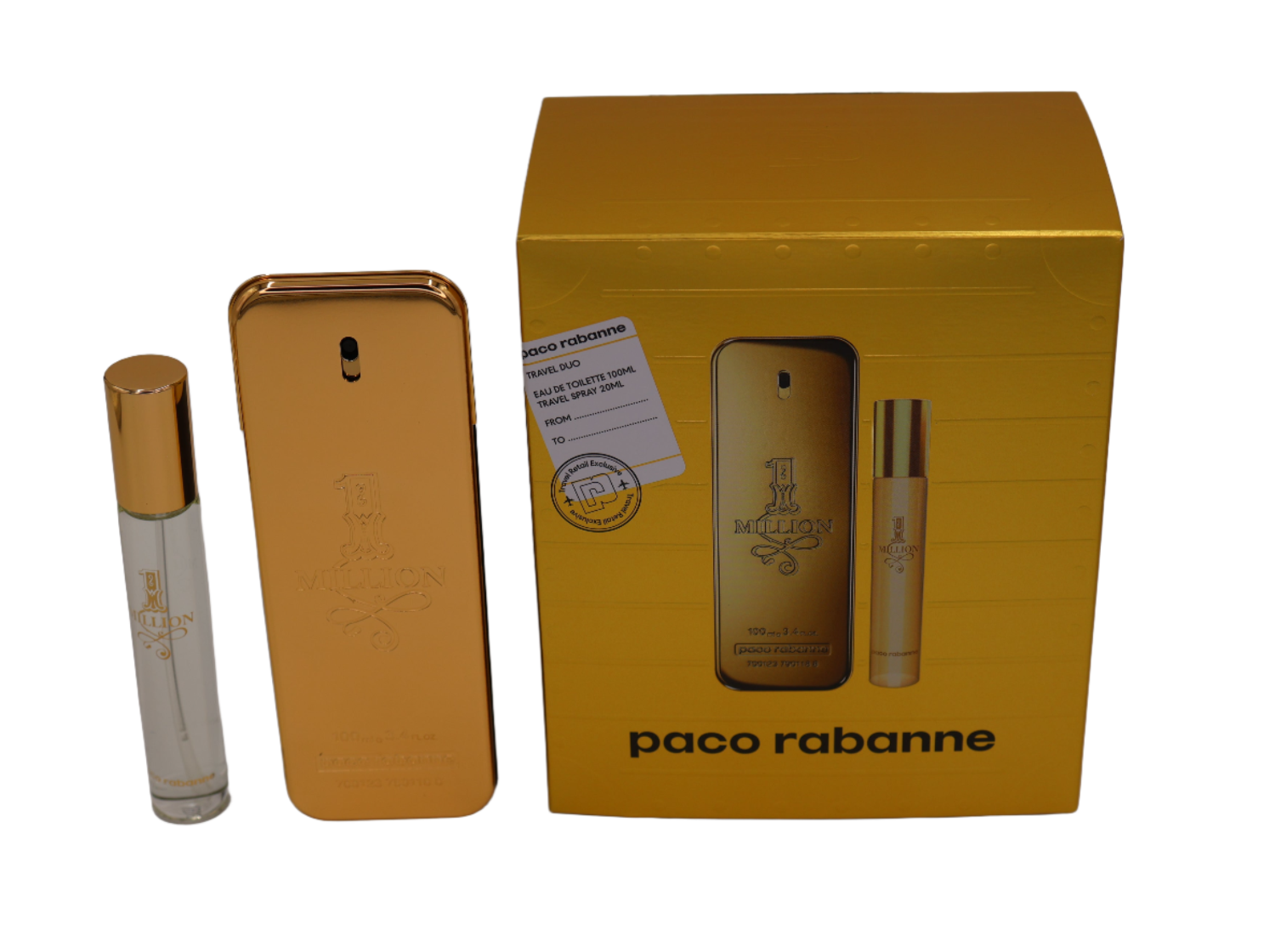 SET PACO RABANNE 1 MILLION 2PC SET DE VIAJE