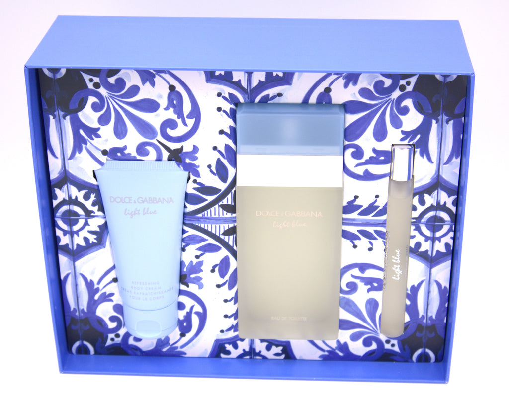 Conjunto de 3 piezas Dolce &amp; Gabbana azul claro